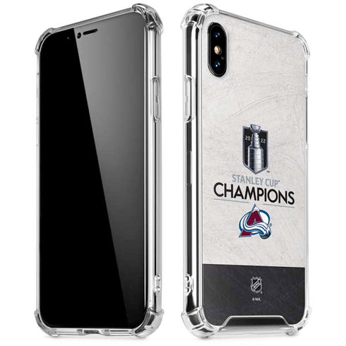 NHL 2022 Stanley Cup Champions Avalanche iPhone XS Max Clear Case